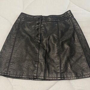 Leather skirt